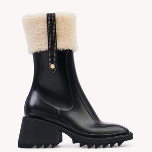 chloe betty boots shearling